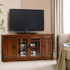 Oak Corner Entertainment Mission Craftsman TV Console